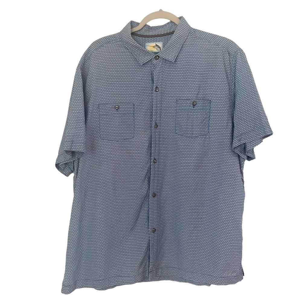 Tommy Bahama Men Island Modern Fit Xl 100% Silk Hawaiian short sleeve Button Up